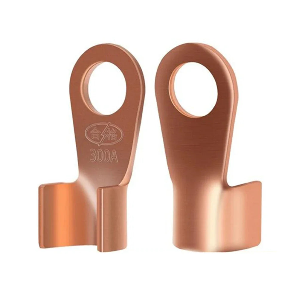 10/50PCS Copper OT Terminal Non-Insulated Wire Connector Bare Electrical Cable Terminals Lug Battery Ring Crimp Terminal 10-400A Peaceful Pleasures Health and Wellness