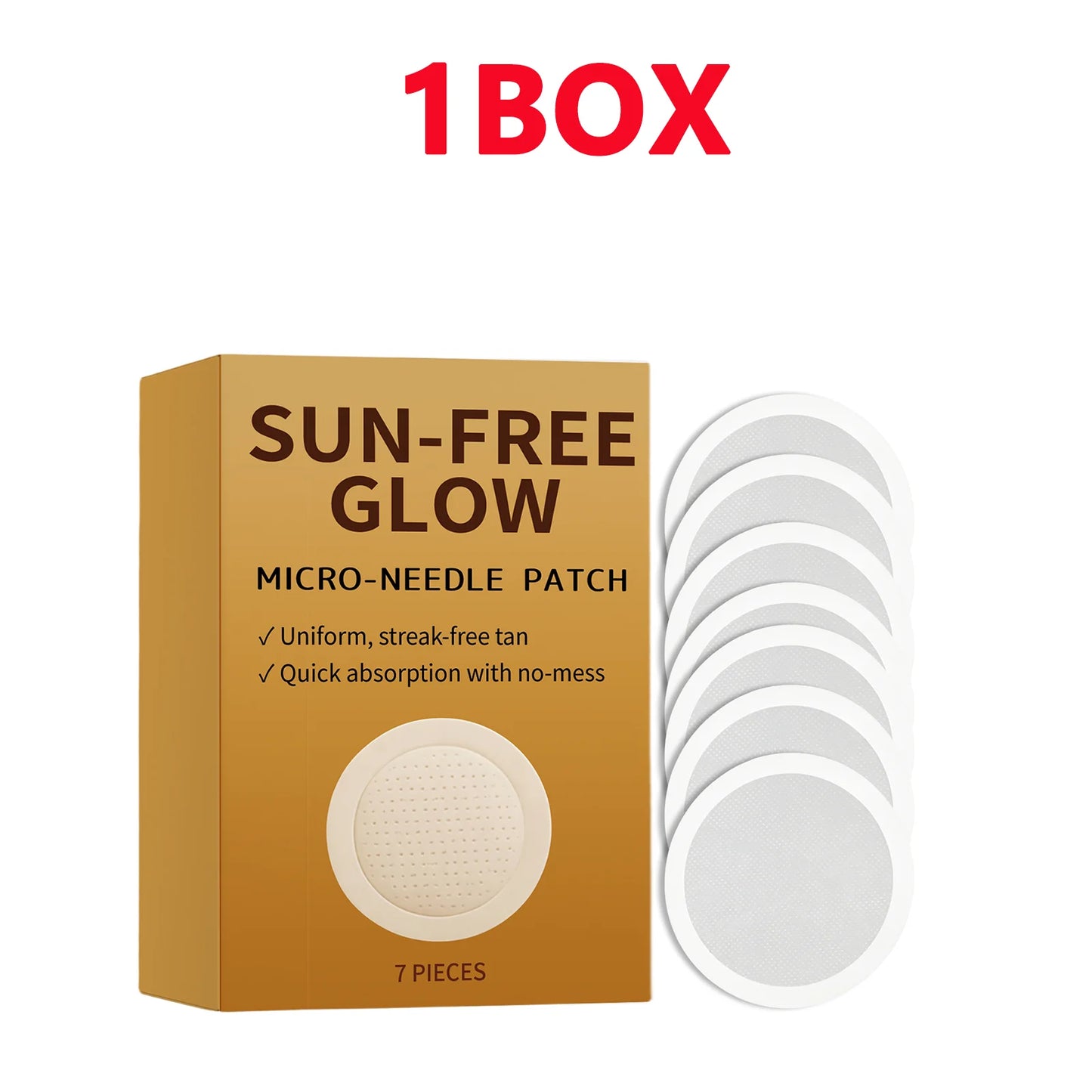 Self-Tanning Micro-Needle Patch 7 Pcs – Streak-Free Glow