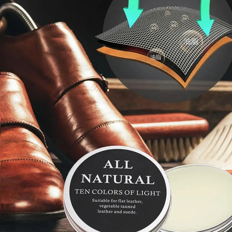 30/50/100g Leather Care Cream Mink Oil Cream For Leather Shoes Bags Leather Maintenance Cream Practical Leathercraft Accessories Peaceful Pleasures Health and Wellness