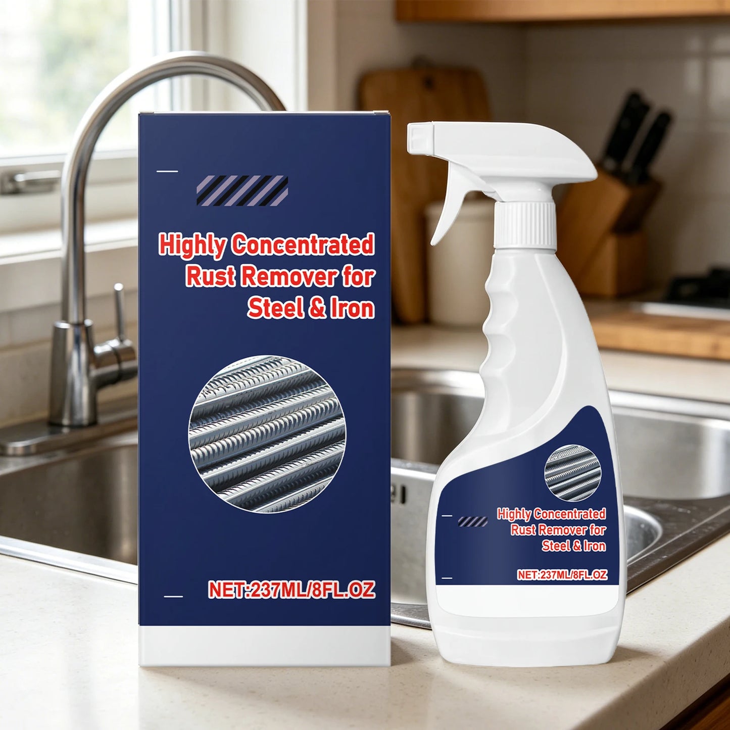 Steel Rust Remover for Metal Cleans Machine Parts Kitchen Tools and Surfaces Restores Shine Dissolves Stubborn Rust Remover Peaceful Pleasures Health and Wellness Default Title