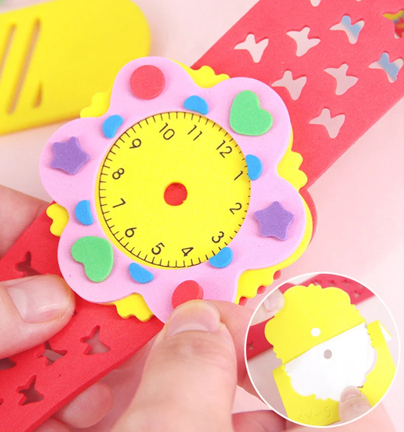 Children's Creative DIY EVA Watch Material Kits Kindergarten Early