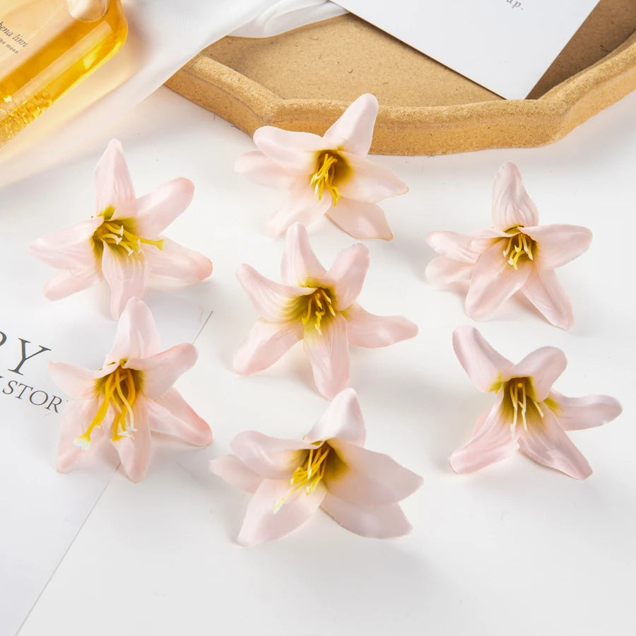 Artificial Silk Lily Flowers 10/20 Pcs – Wedding & Home Decor