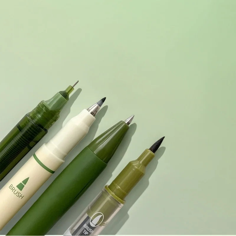4-Piece Vintage Pen Set | Quick-Dry Ink & Medium Point Tips
