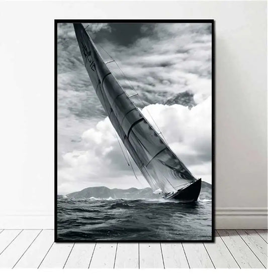 Contemporary Grey Navy Blue Canvas Wall Art | Living Room Poster Canvas Wall Art Peaceful Pleasures Health and Wellness