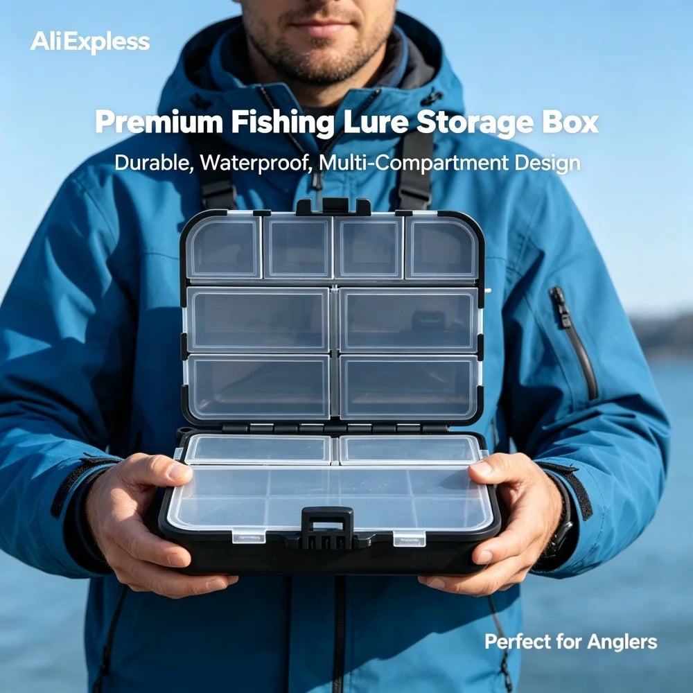 Fishing Accessories Storage Box Double Sided Bait & Hook Box Carp Luya Fishing Gear Organizer Multifunctional Fishing Parts Peaceful Pleasures Health and Wellness