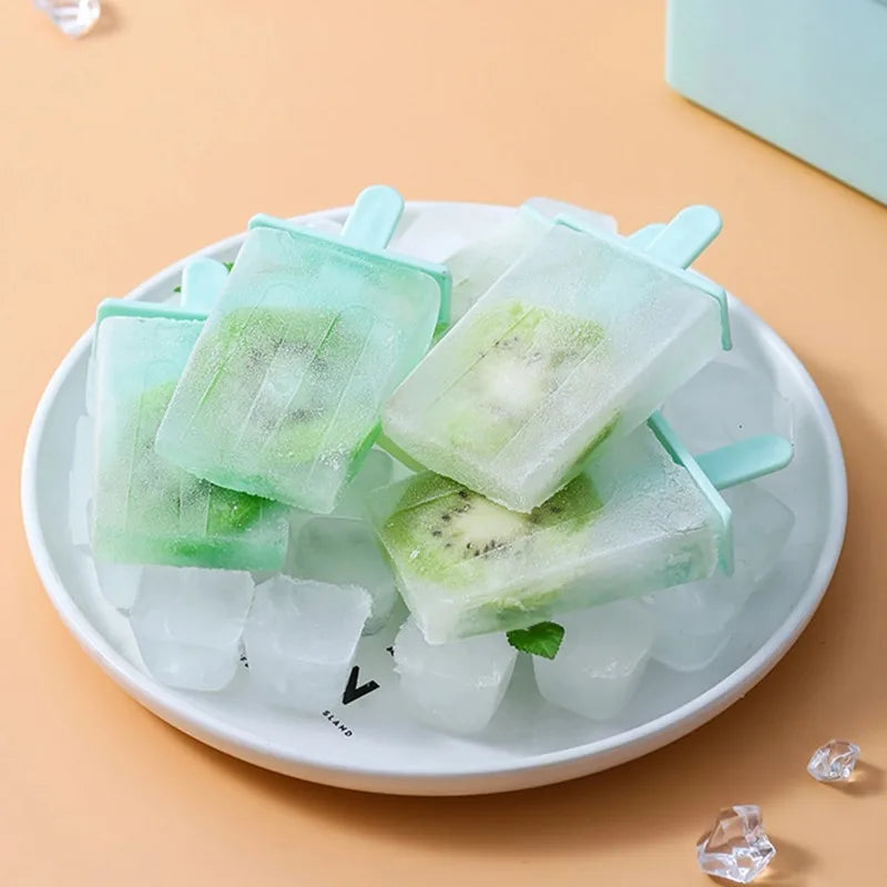8-Cavity DIY Popsicle Mold | Reusable Easy Release Ice Pop Maker