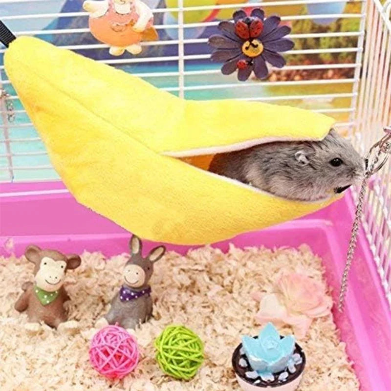 Banana Hammock Bed for Hamsters, Sugar Gliders & Small Pets
