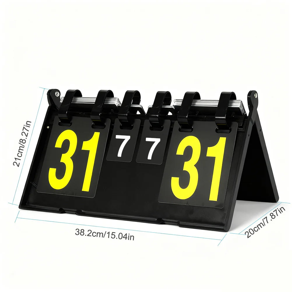 Portable Manual Flip Scoreboard – Basketball, Tennis, Volleyball Manual Flip Scoreboard Peaceful Pleasures Health and Wellness
