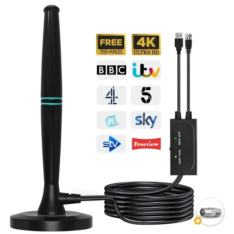 DTMB HDTV Antenna High-Gain Amplifier Indoor Outdoor DVB-T2