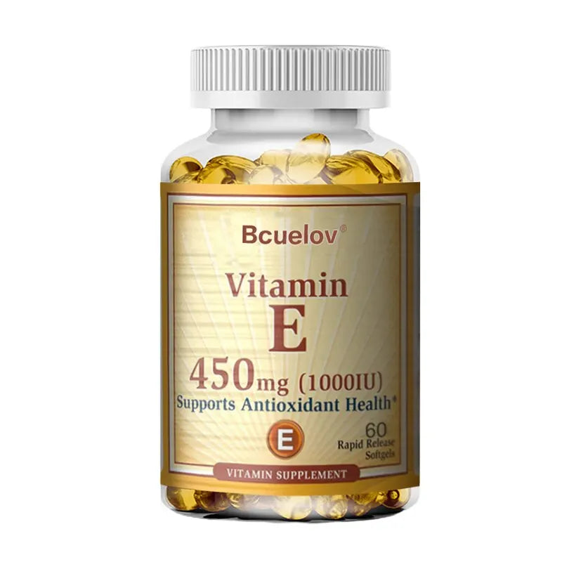 Vitamin E 1000 IU Softgels – Skin, Hair & Immune Support