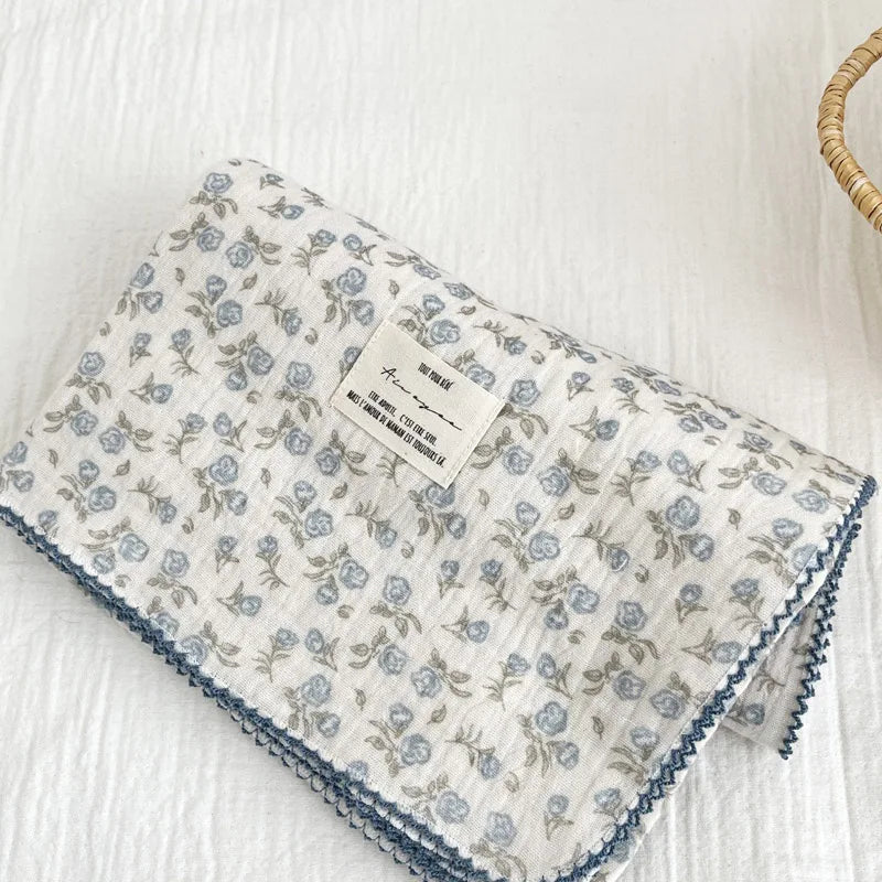 Baby Muslin Swaddle Blanket | 2-Layer Cotton & Bamboo Gauze