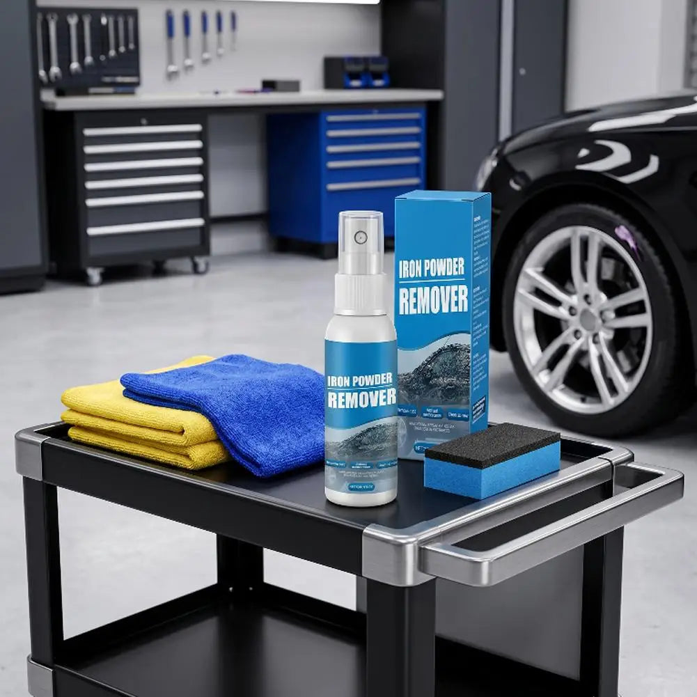 Car Deep Cleaning Supplies Remove Rust Spots Dirt Spray Tools Car Metal Surface Iron Powder Rust Removal Spray Decontamination Peaceful Pleasures Health and Wellness