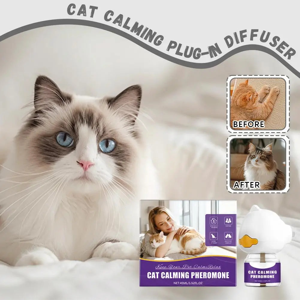 Cat Calming Pheromone Plug-In Diffuser 45ml – Stress Relief