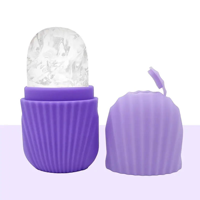 Facial Ice Roller & Silicone Ice Cube Tray – Face Massager