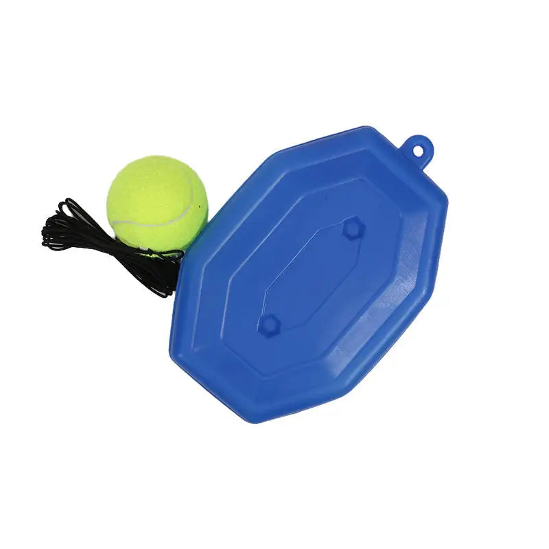 Tennis Trainer Rebound Net with Elastic Rope Solo Practice Tool for Backyard Driveway Self Training Portable Post Mount Peaceful Pleasures Health and Wellness