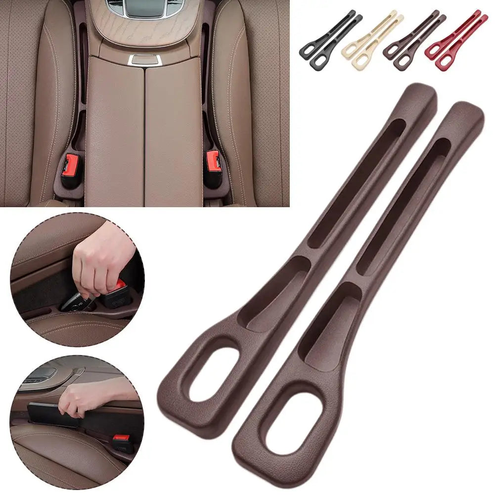 Car Seat Gap Filler PU Leather Console Organizer 2-Pack