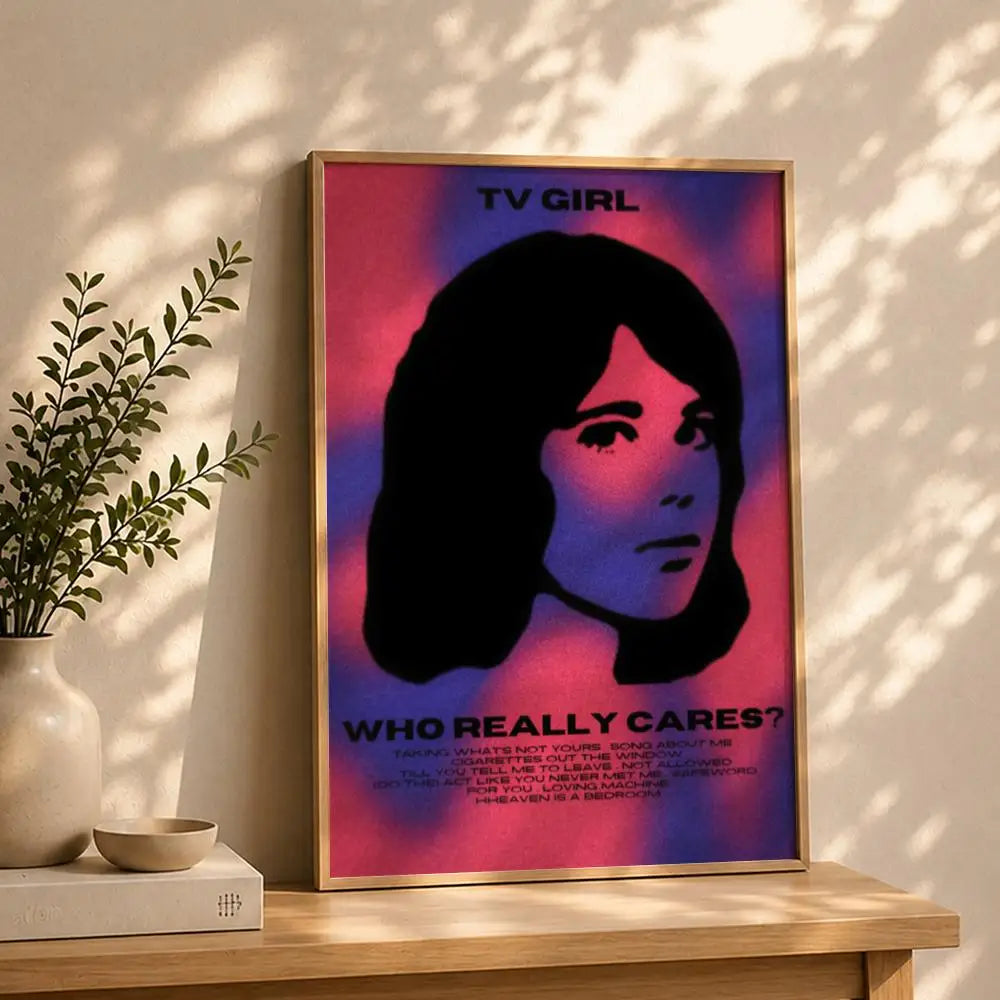 Band T-TV GirlS Poster HD Self Adhesive Waterproof Wall Art Ideal for Home Office Dorm Bedroom Great Gift Peaceful Pleasures Health and Wellness