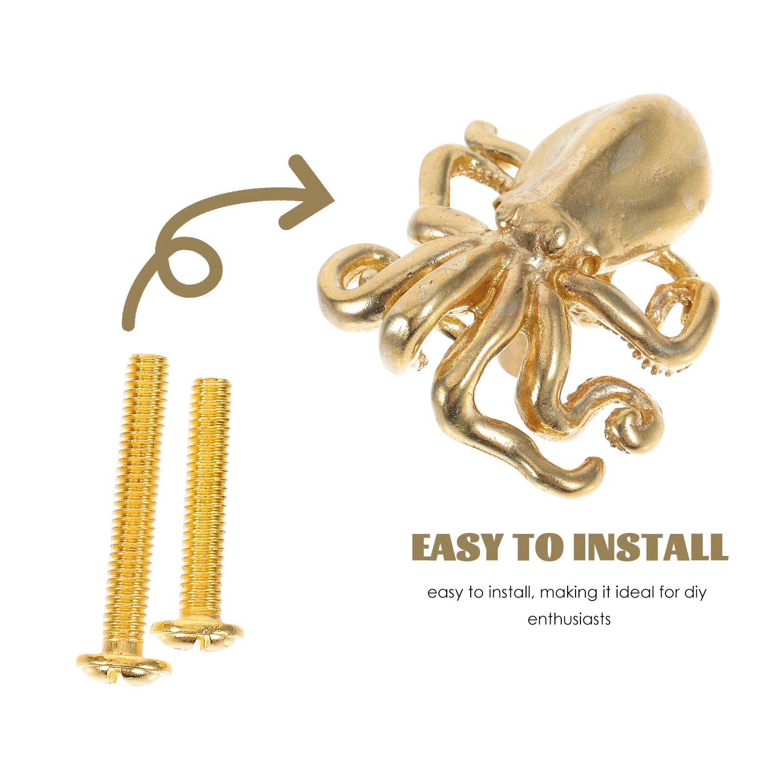 Octopus Shape Cabinet Knob Door Handle Furniture Pulls Decorative Cabinet Knob Steampunk Drawer Handles For Furniture Hardware Peaceful Pleasures Health and Wellness