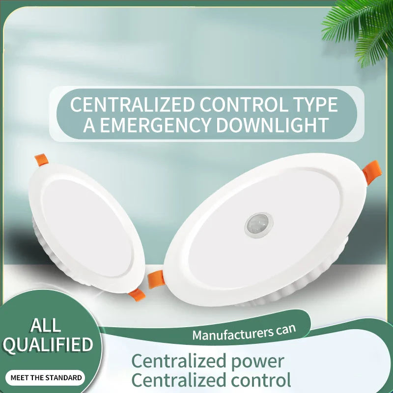 LED Emergency Recessed Downlight 4W/10W/14W | 90-Min Backup