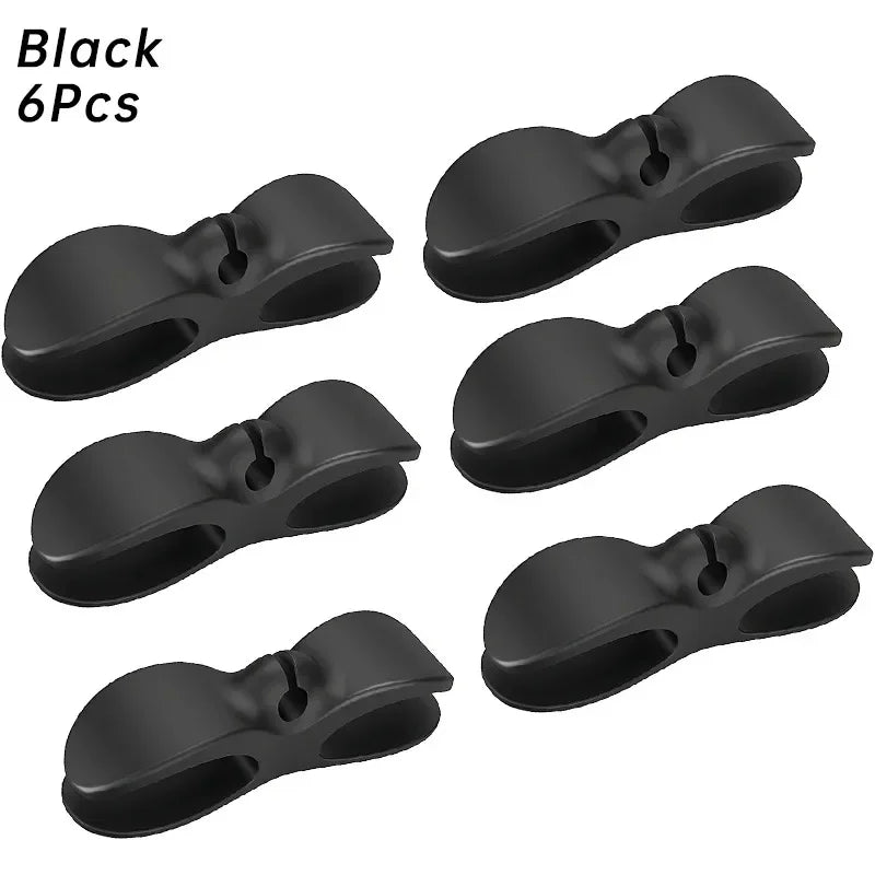 Silicone Cable Winder Cord Organizer Clips for Kitchen 3/6 Pcs