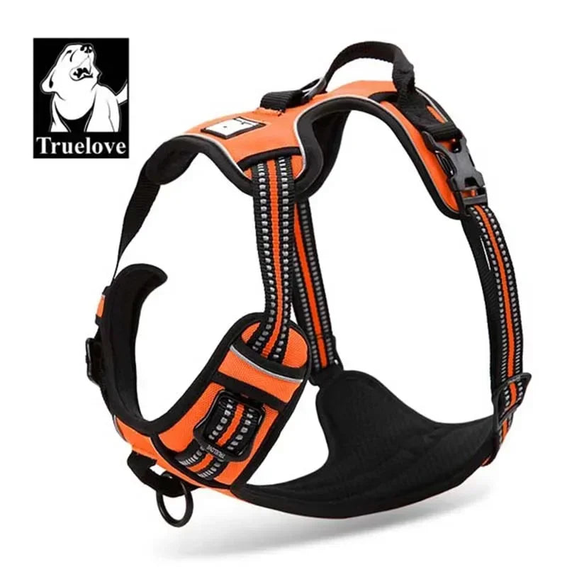 Truelove Dog Harness No Pull Pet Harness Adjustable Soft Padded Dog Vest Reflective No Choke PetVest Easy Control Handle TLH5651 Peaceful Pleasures Health and Wellness