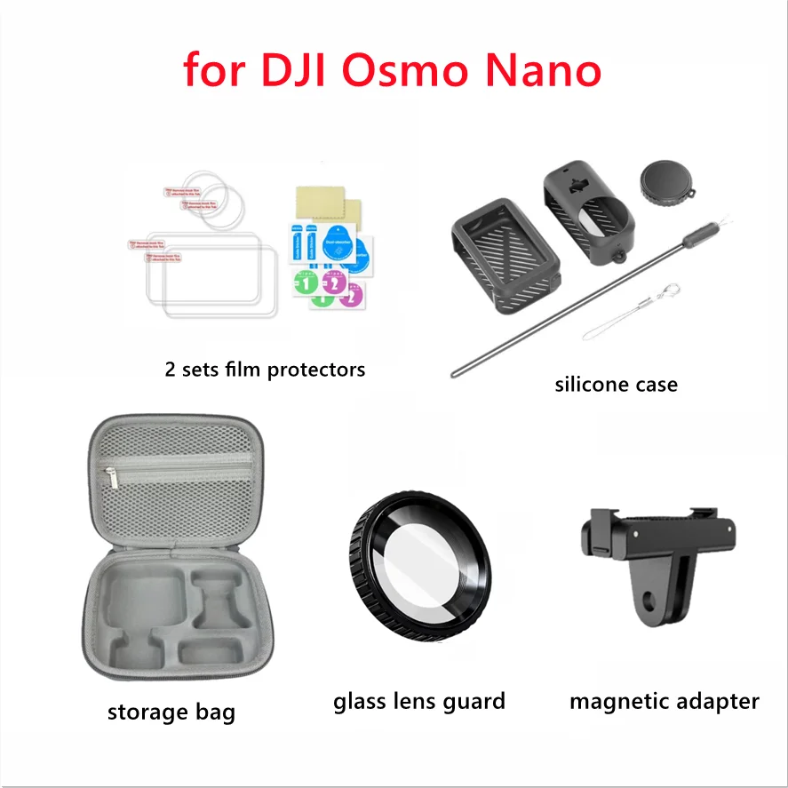 DJI OSMO Nano Accessories Kit – Metal Frame, Filters & Case