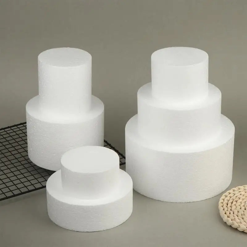4/6/8/10 Inch Cake Foam Mould PS Foam Flower Decor Cake Dummy Practice Sugarcraft Model DIY Decorations Peaceful Pleasures Health and Wellness
