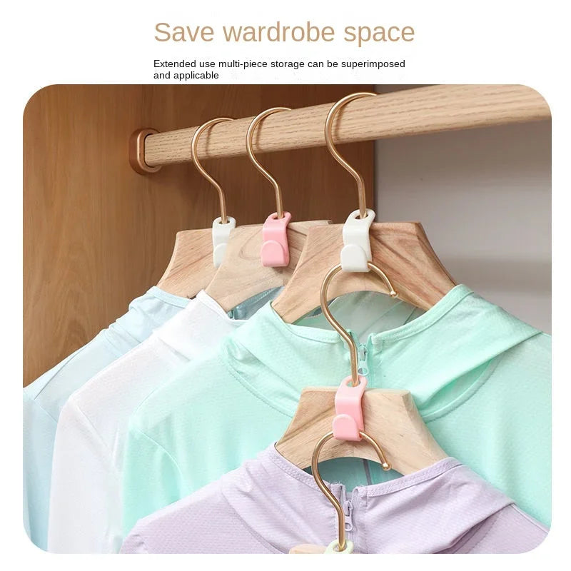 Stackable Hanger Connector Hooks | Space-Saving Closet Organizer