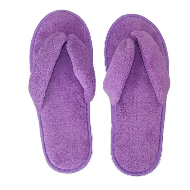 Soft Hotel Slippers Unisex Disposable SPA Guest Slides