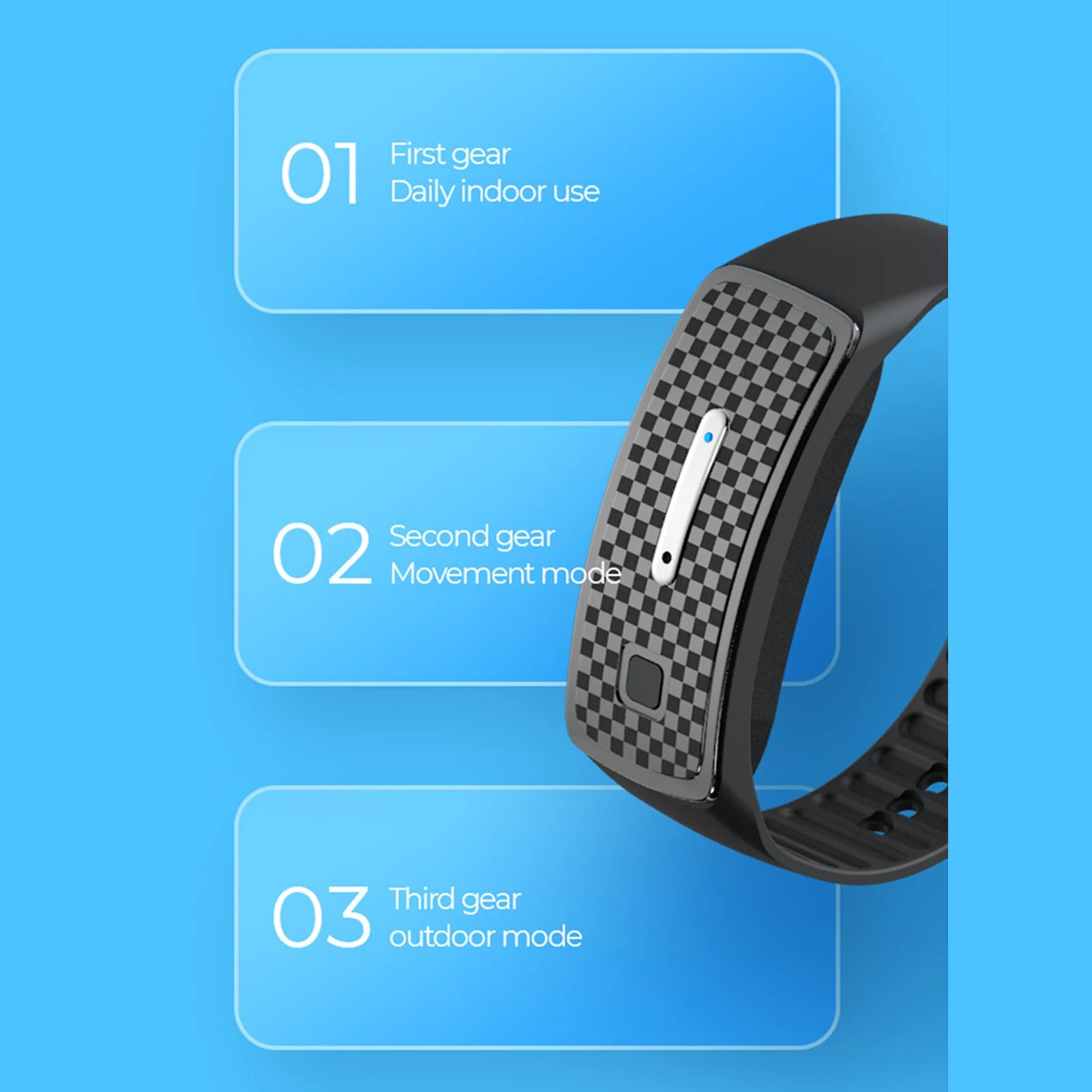 Ultrasonic Anti-Insect Bracelet Adjustable Silicone Belt Waterproof Design Essential for Outdoor Camping Peaceful Pleasures Health and Wellness