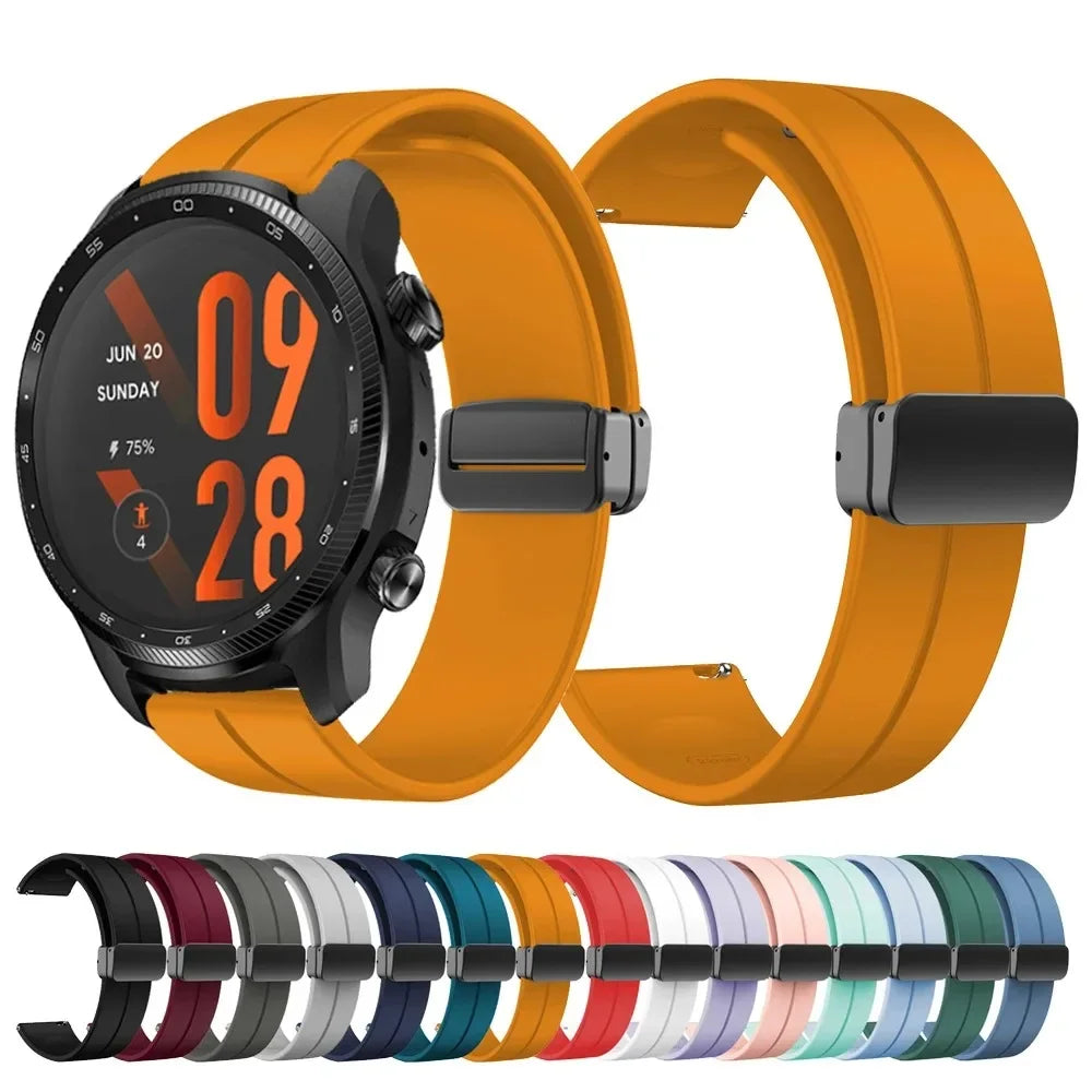 20mm Magnetic Silicone Band for Samsung Galaxy Watch 7/6/5/4 Peaceful Pleasures Health and Wellness