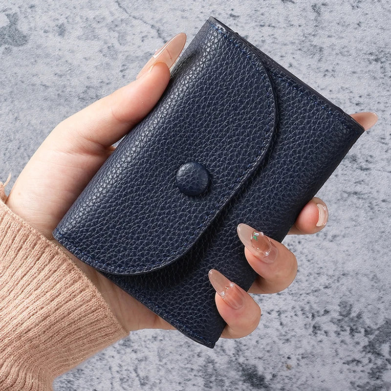 Women's Slim PU Leather Wallet – Multi-Card & Coin Purse