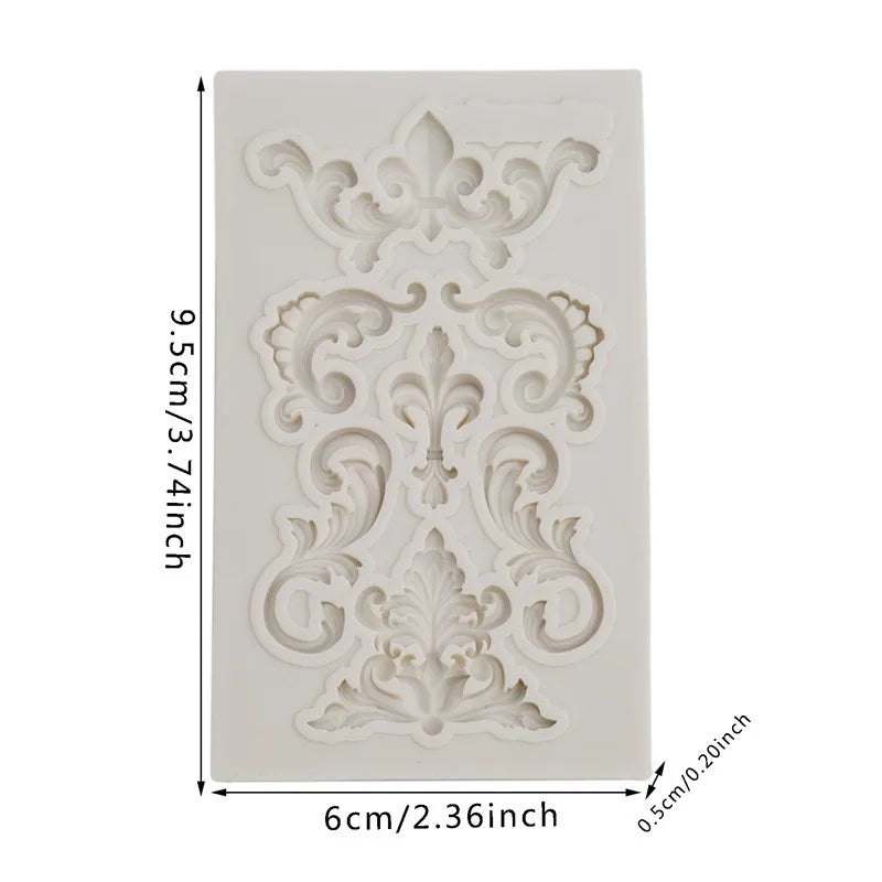 European Pattern Silicone Fondant Mold – Chocolate, Candy & Cake Decoration Baking Tool