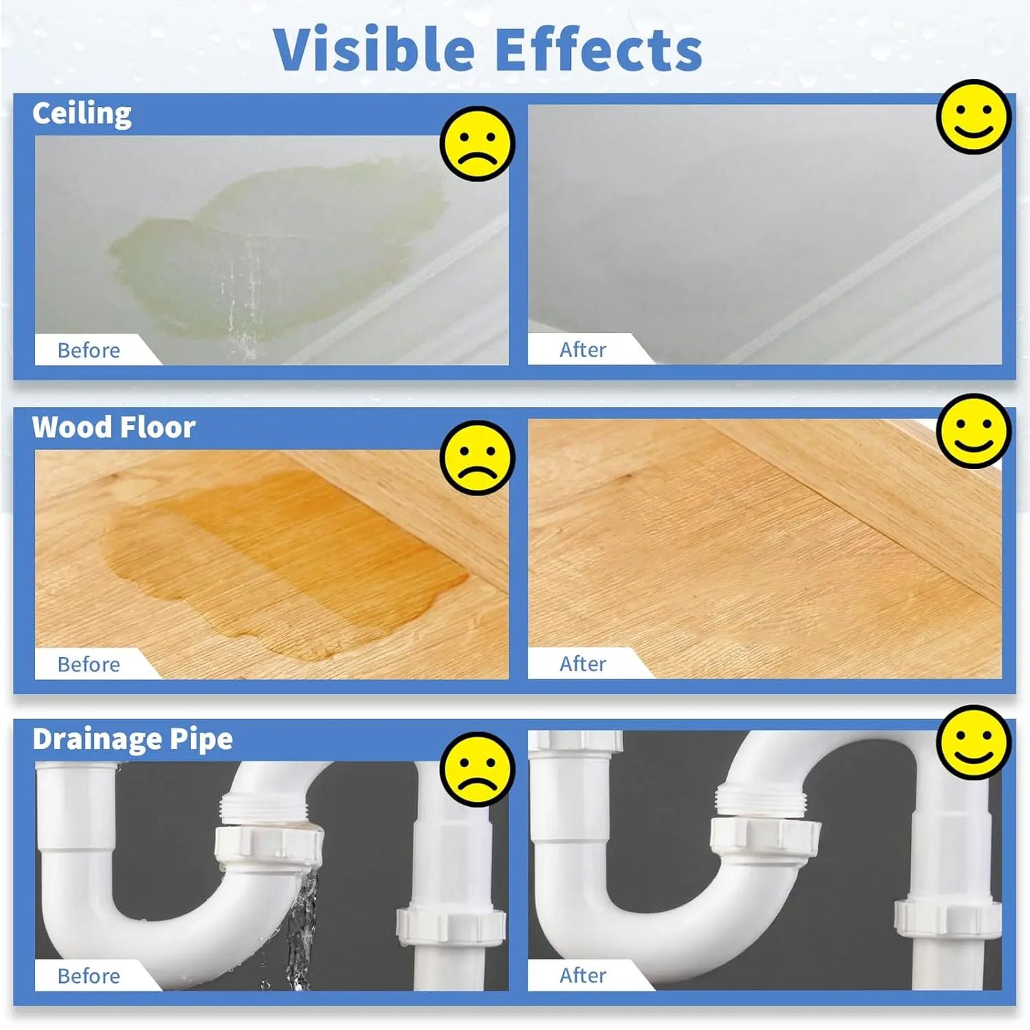 MIRAVEXL Invisible Waterproof Adhesive Transparent Liquid Sealant Anti-Leak Coating for Bathroom Walls Indoor Outdoor Peaceful Pleasures Health and Wellness