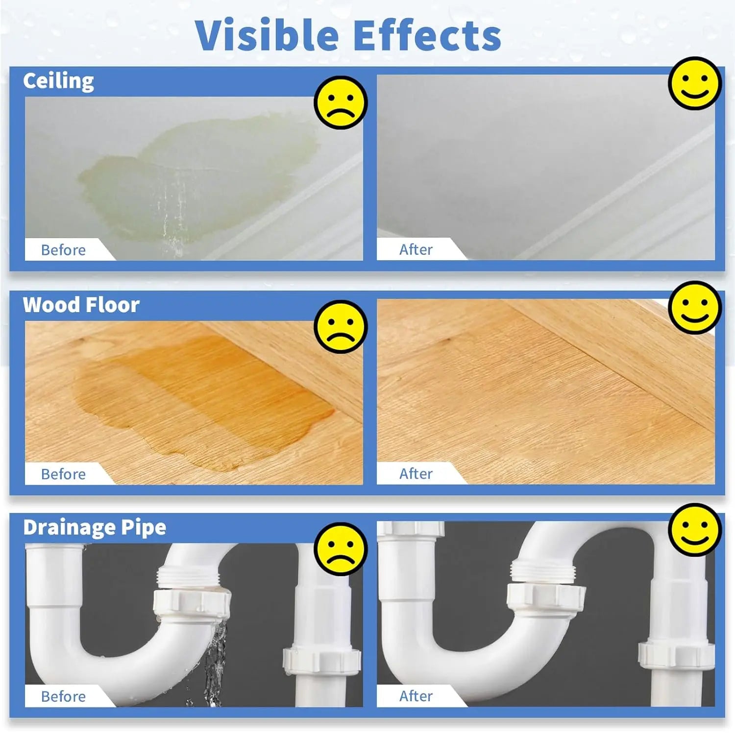 MIRAVEXL Invisible Waterproof Adhesive Transparent Liquid Sealant Anti-Leak Coating for Bathroom Walls Indoor Outdoor Peaceful Pleasures Health and Wellness