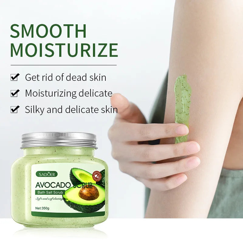 SADOER Fruit Bath Salt Scrub 350g – Exfoliate & Moisturize