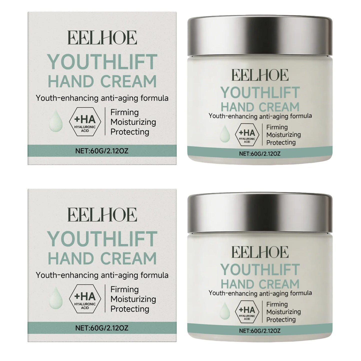 Retinol Hand Cream Nourishing Repair Soften Skin Prevent Dryness Cracking Beauty Long-Lasting Moisturizing Hand Skincare Lotion Peaceful Pleasures Health and Wellness 2 x 60g Boxed