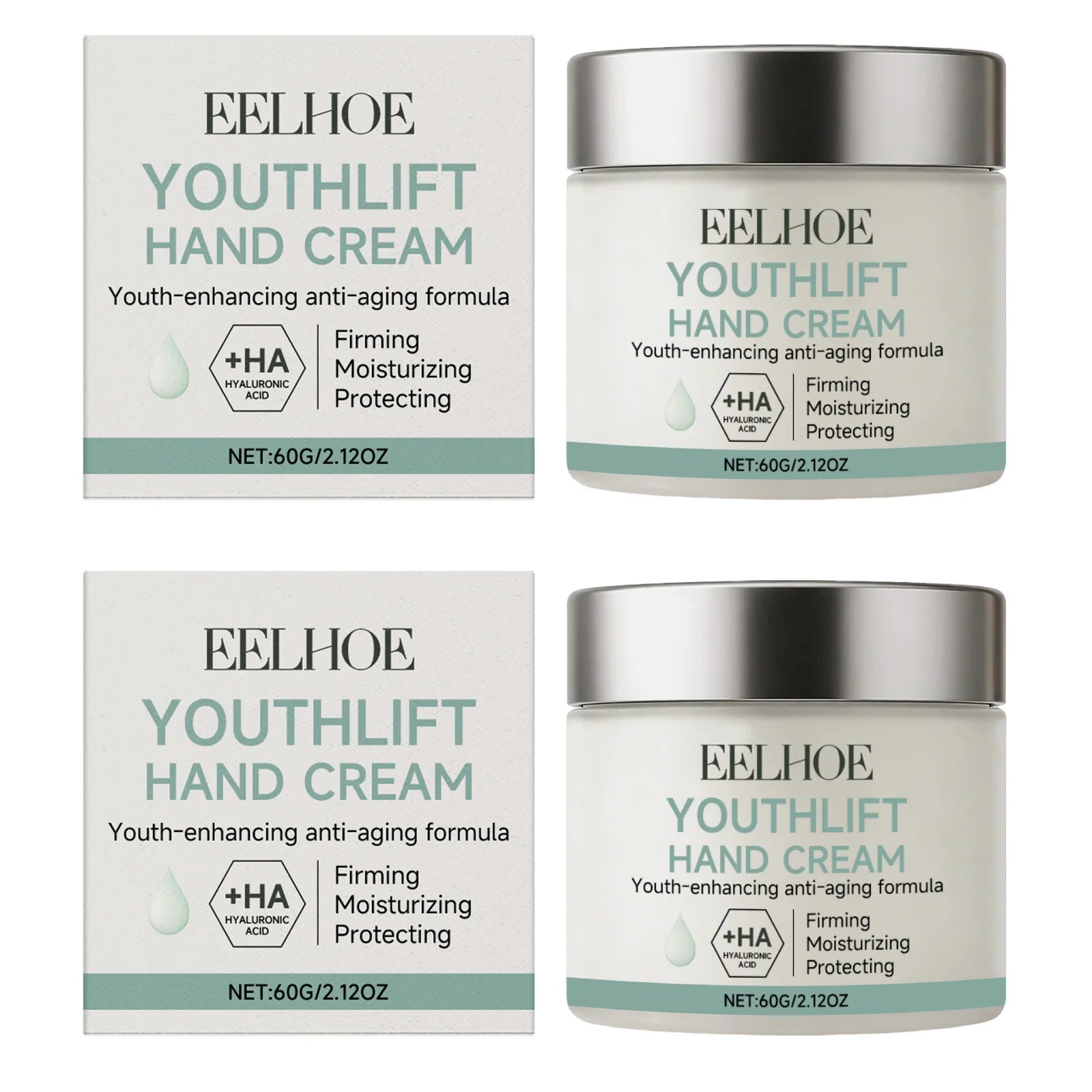 Retinol Hand Cream Nourishing Repair Soften Skin Prevent Dryness Cracking Beauty Long-Lasting Moisturizing Hand Skincare Lotion Peaceful Pleasures Health and Wellness 2 x 60g Boxed