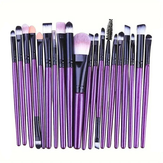 RUNTOIN 20Pcs Eye Makeup Brush Set – Ultra Soft Eyeshadow