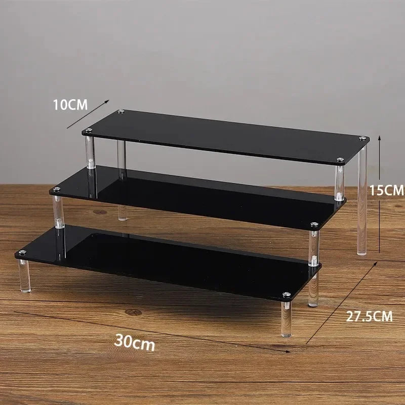 Iridescent Acrylic Display Riser Stand 1–5 Tier Shelf Organizer