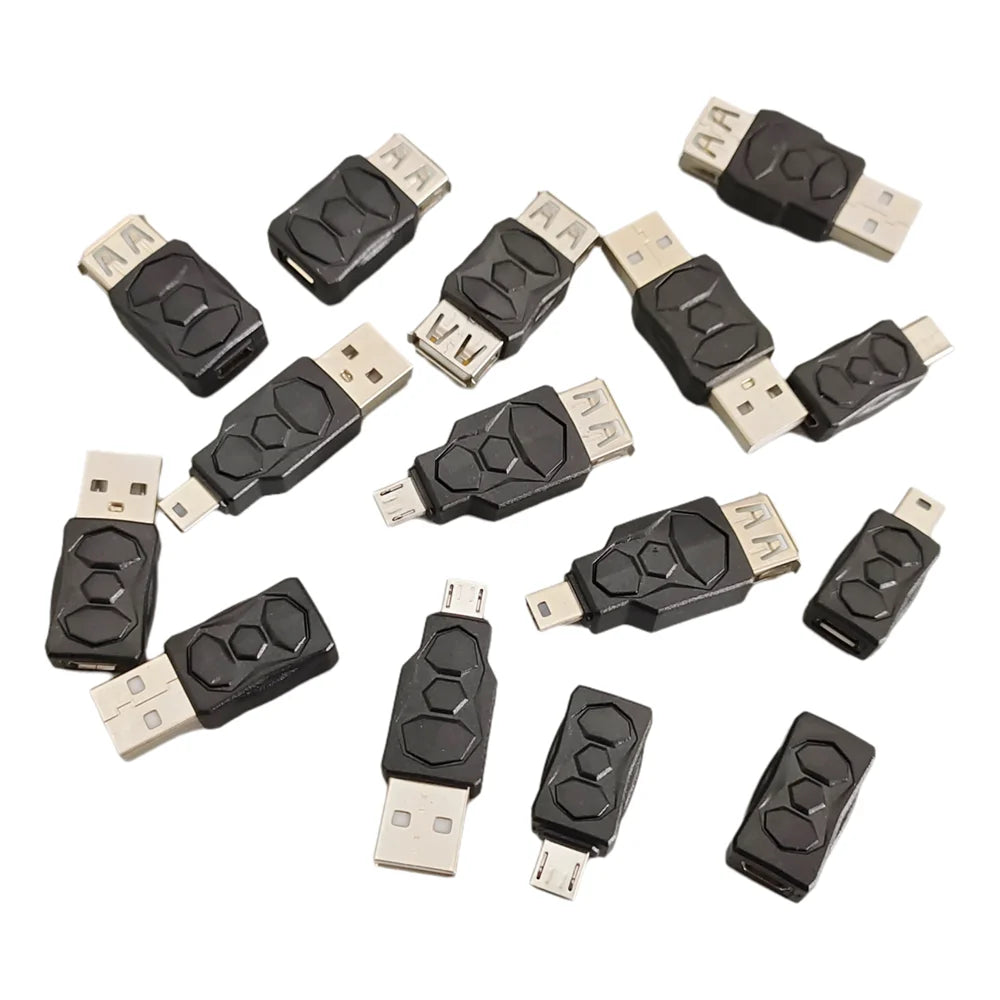 Mini USB 2.0 to Micro Type C Adapter Male To Female Charging Data Transmission 480Mbps Converter For Mobile Phone Camera Tablet Peaceful Pleasures Health and Wellness