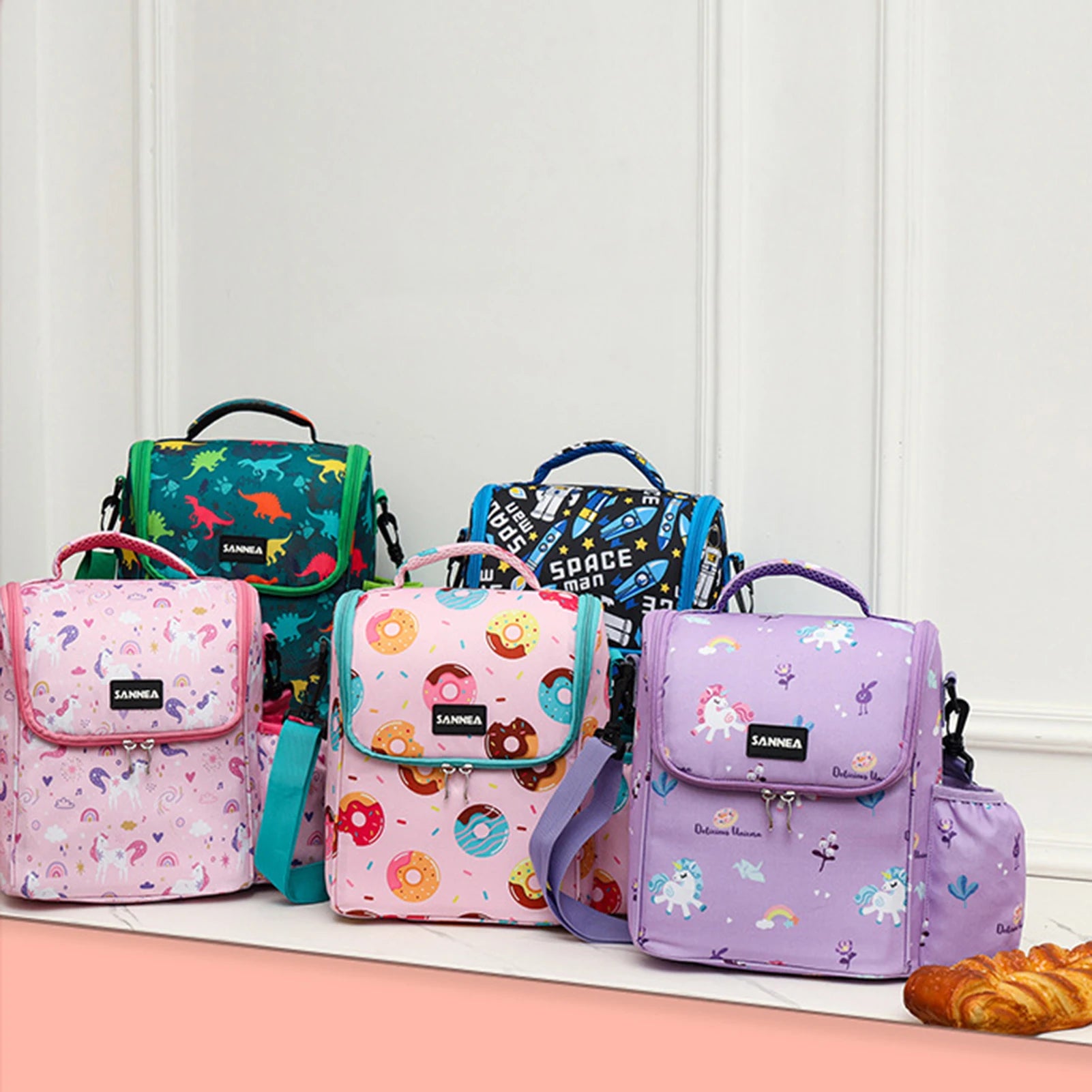 Insulated Thermal Cooler Lunch Bag Waterproof Preservation Snacks Storage Bag with Handle Student Sack Food Handbags Peaceful Pleasures Health and Wellness