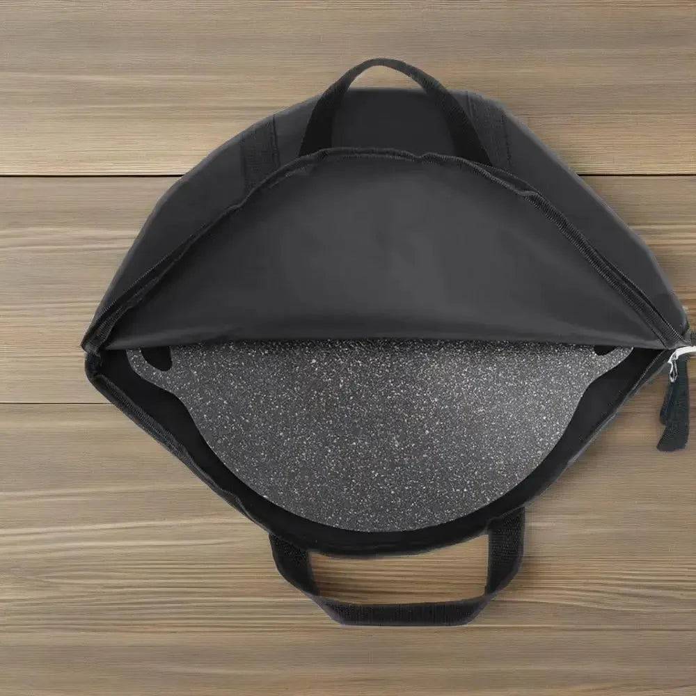 Baking Pan Storage Bag with Handle 600D Oxford Grilling Pan Pouch Wear-Resistant Waterproof 47x38cm Outdoor BBQ Tool for Kitchen Peaceful Pleasures Health and Wellness
