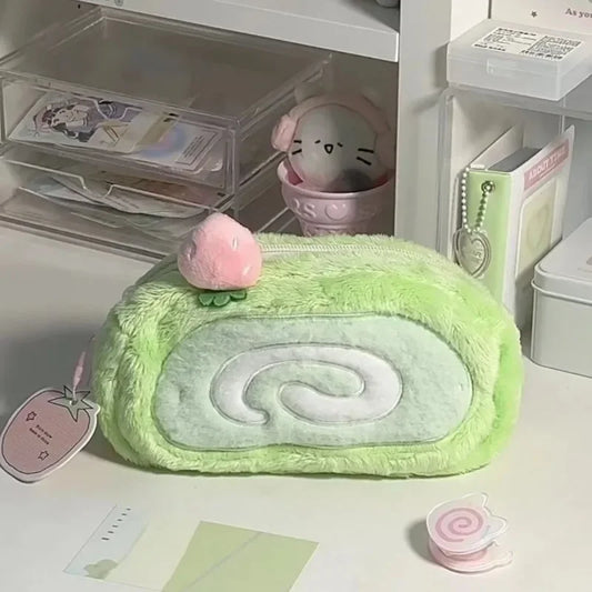 Cute Plush Pencil Case – Large Capacity Stationery Bag Plush Pencil Case Peaceful Pleasures Health and Wellness