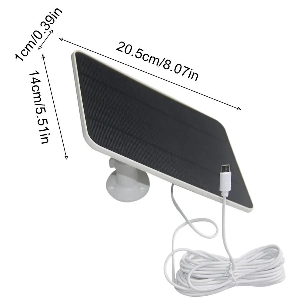 20W Solar Panel Charger Type C Smart Sensor for Ring Camera
