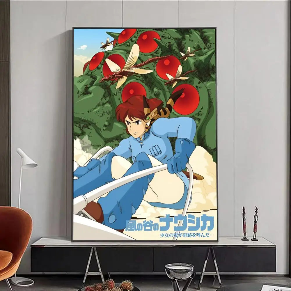 Nausicaä of the Valley of the Wind Anime Canvas Wall Art Poster