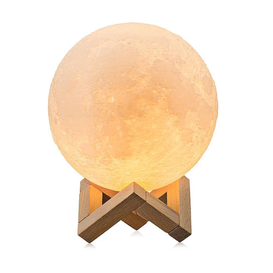Moon Planet Night Light – Rechargeable Atmosphere Desk Lamp
