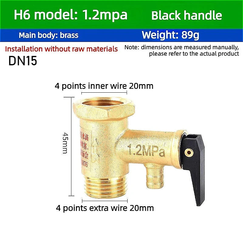 Brass Adjustable Pressure Relief Safety Valve | CE Certified
