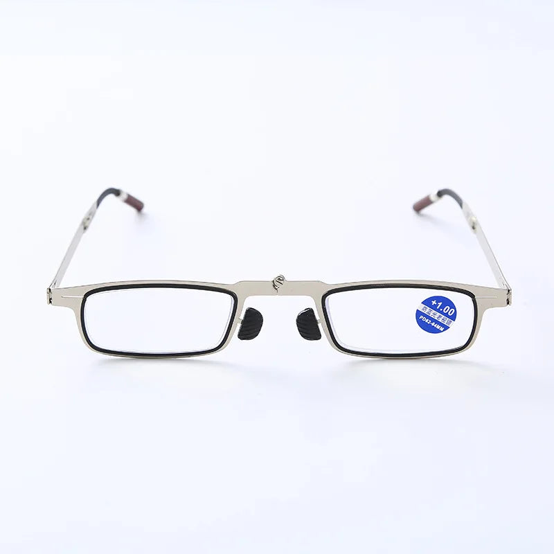Mobile Phone Rack Folding Ultra-Thin Portable Anti Blue Light Far and Near Dual-Purpose High-Definition Presbyopia Glasses Peaceful Pleasures Health and Wellness