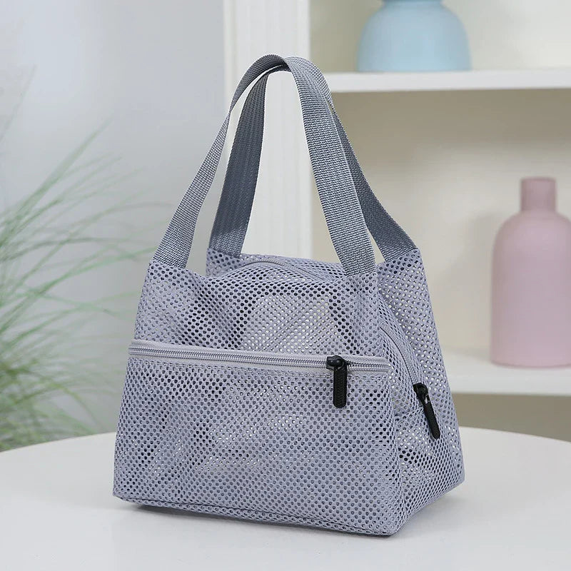 Large Mesh Tote Bag – Quick Dry Beach & Pool Organizer